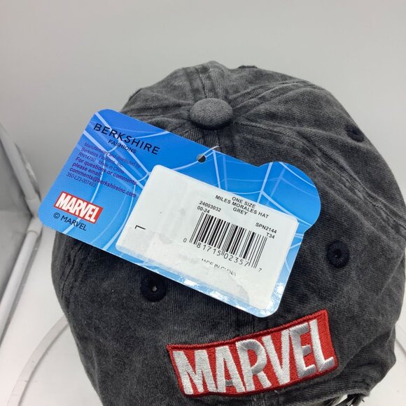 Spider Man Miles Morales Youth OS Adjustable Baseball Cap Hat Marvel Embroidery - Picture 4 of 9